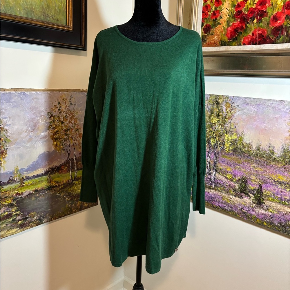 NWOT Oversized Green Long Sleeve Sweater tunic size L/XL